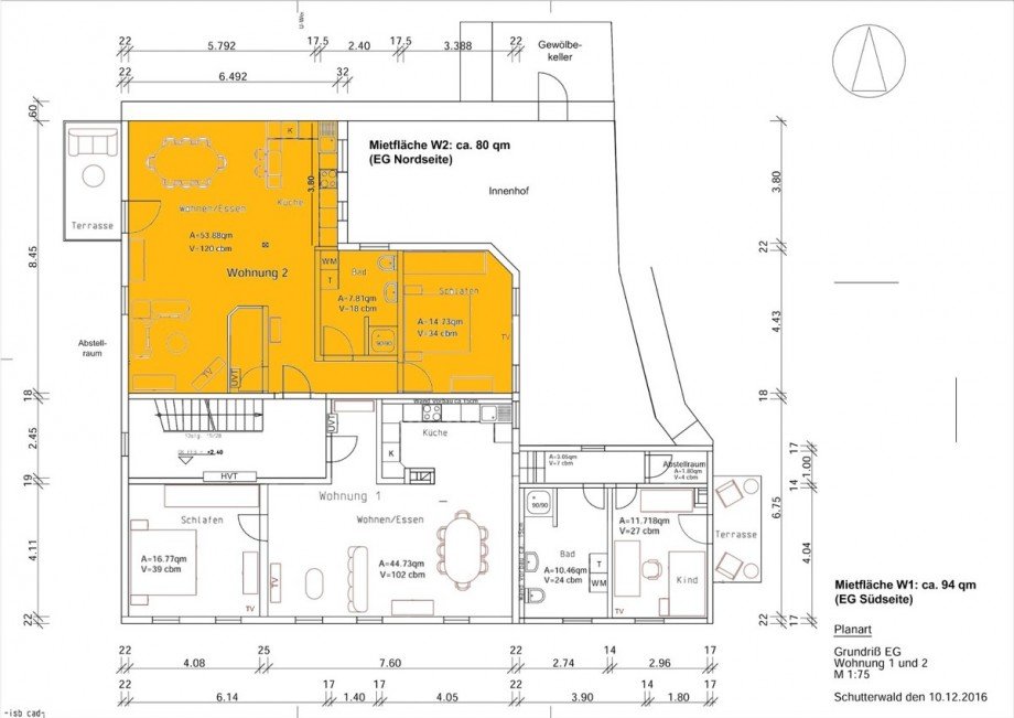 FBStr20_Planung_Grundrisse-mit-Einrichtung_Wohnung2_EG Etagenwohnung Wolfach