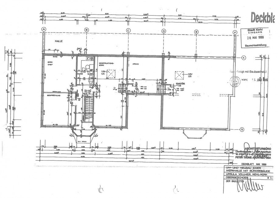 Obergeschoss mit 3 b�ro R�umen B�ro / Praxis Kehl - Kork